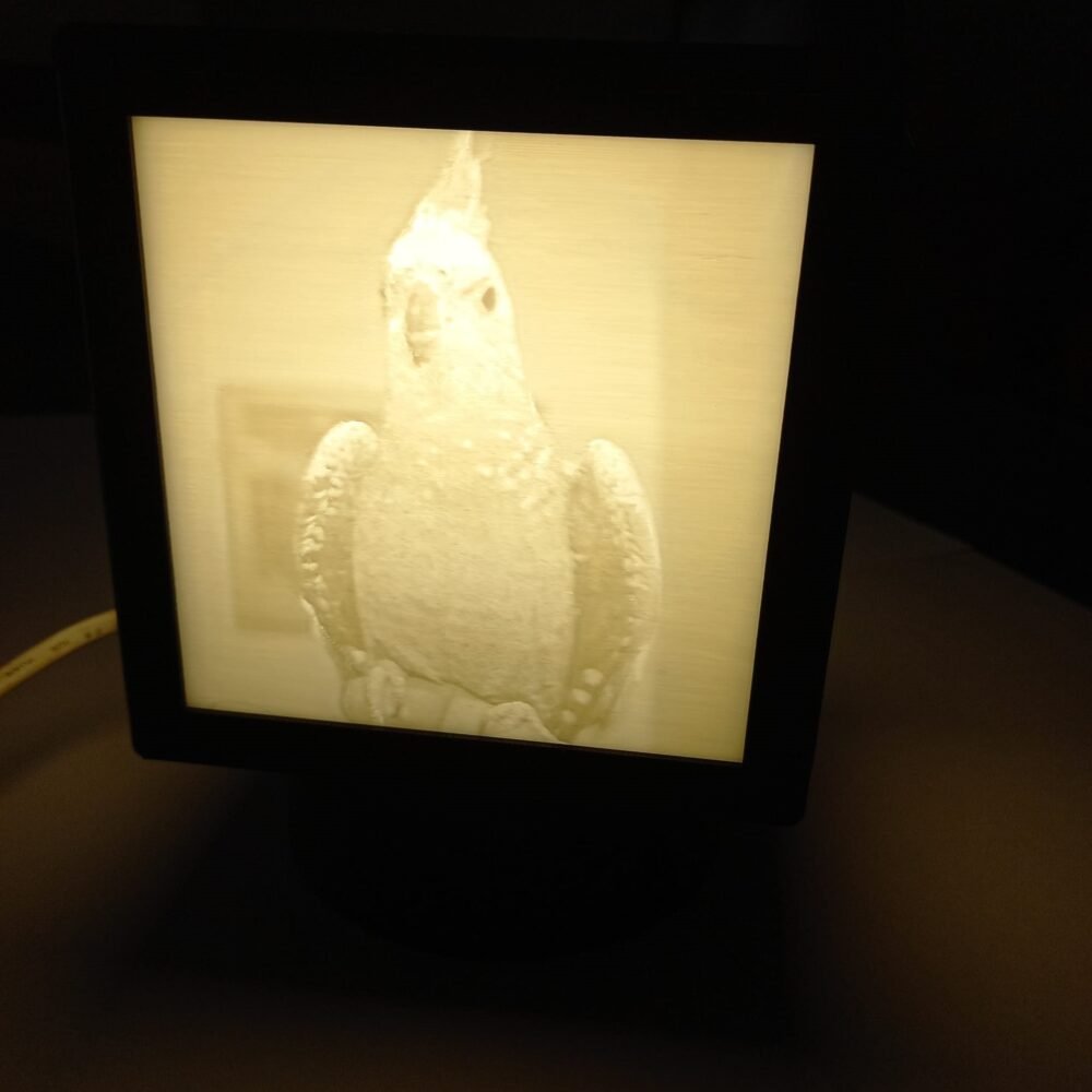 Lithophane tipo cubo, com base para iluminação. - Image 5