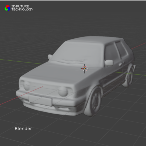 Miniatura 3D do Volkswagen Golf 2