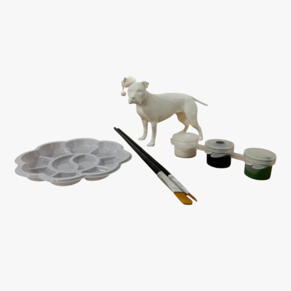 KIT DIY – Miniatura Personalizada do teu Cão para Pintar – Edição Especial de Natal
