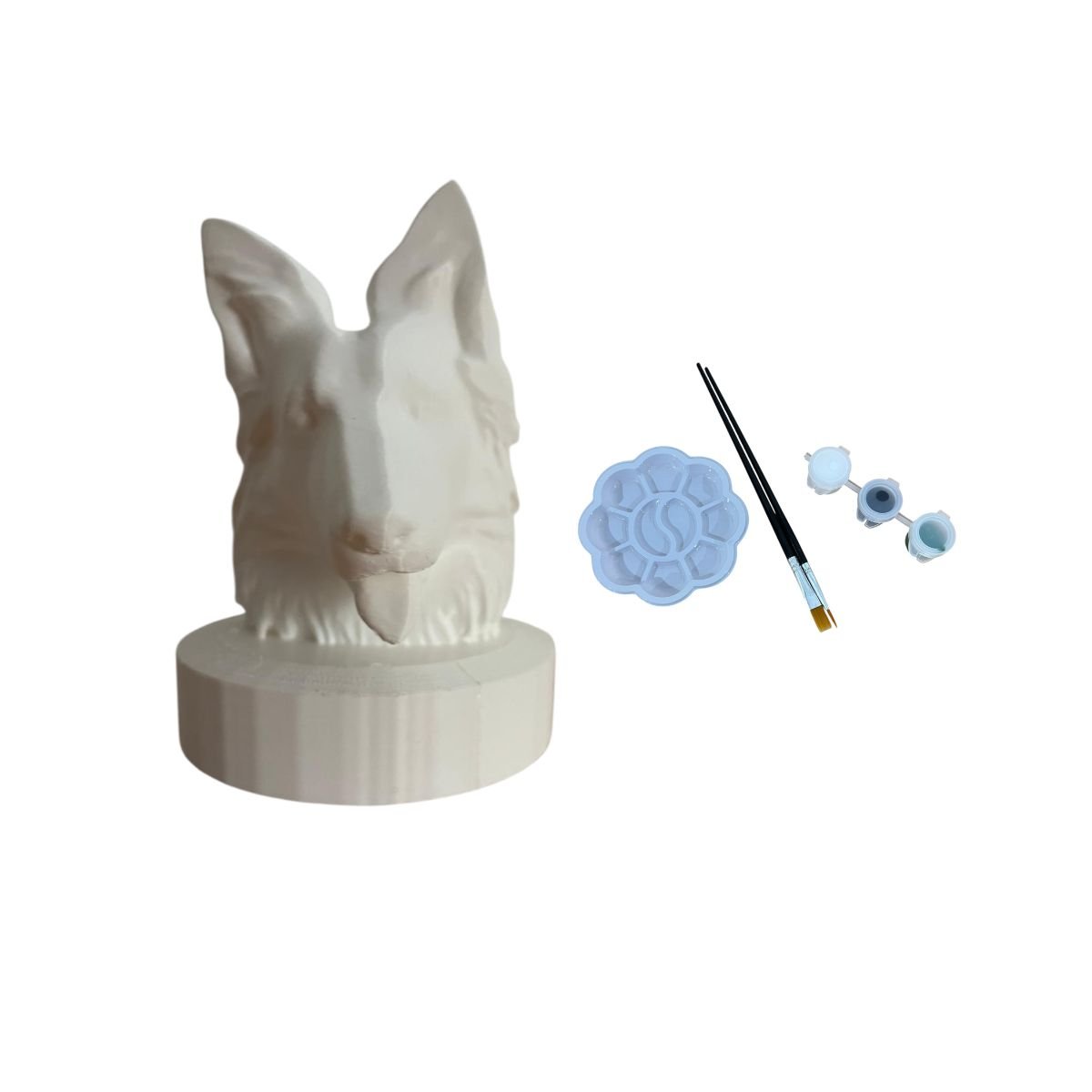 KIT DIY - Busto Personalizado do teu Cão para Pintar