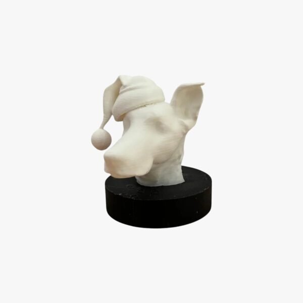 Edição de Natal – Busto Cão Personalizado – 1 cor