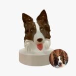 Busto Cão Personalizado Pintado à Mão