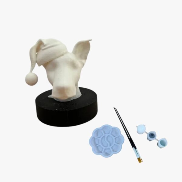 KIT DIY – Busto Personalizado do teu Cão para Pintar – Edição Especial de Natal